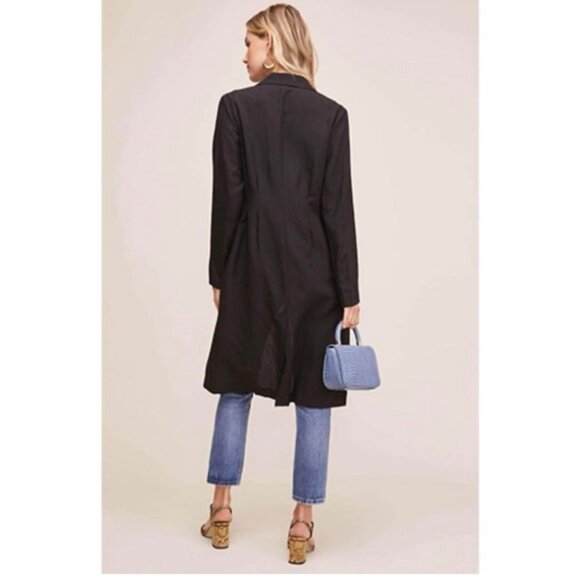 ASTR The Label Reede Jacket Black Linen Blend Womens Small EUC - Picture 2 of 12